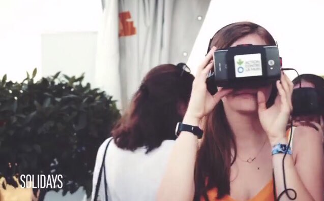 DDreuil's tweet photo. Et quand soudain apparaît, l’animation « vidéo 360 » d’@ACF_France dans le clip de #Solidays2017 ! À l’année prochaine @Solidays 🤞🏼😘 https://t.co/tHe888fGtA