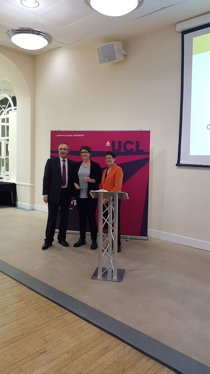UCLEnterprise's tweet photo. Our @ProvostUCL awards the final commendation this evening to @uclcs @cathyholloway1 for harnessing the power of tech for good by co-founding @GDIHub. Congratulations! #UCLEawards #UCLHomegrown https://t.co/oz2Igt3F6X
