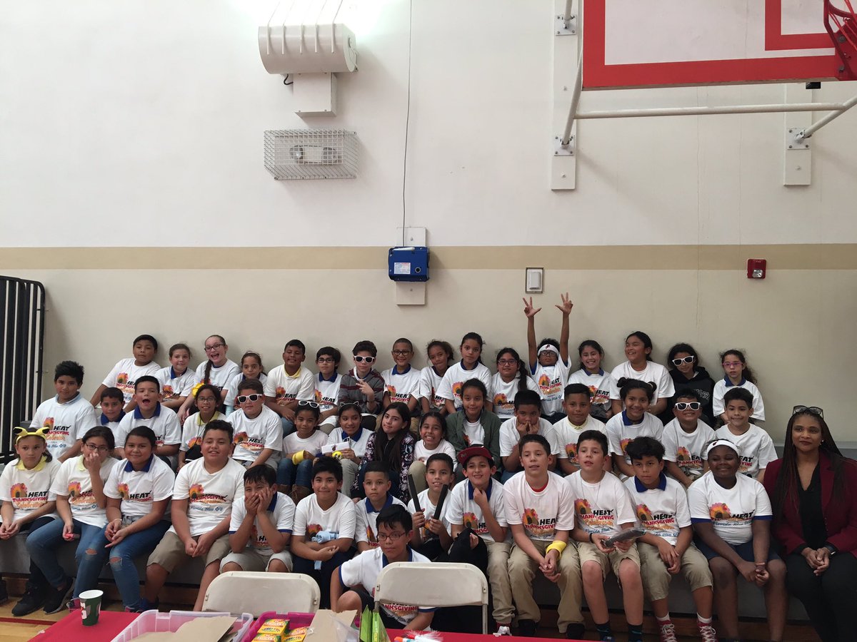 RECS celebrating Thanksgiving with The Heat <a href="/RECSBulldogs/">Riverside Bulldogs</a> <a href="/MDCPSCentral/">Central Region</a>