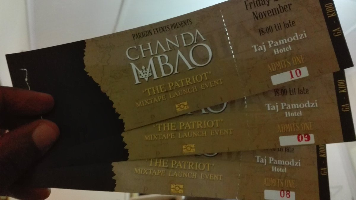 kapa187's tweet photo. Looking foward to the @ChandaMbao #PatriotMixtapeLaunch https://t.co/U4d3kjMM19