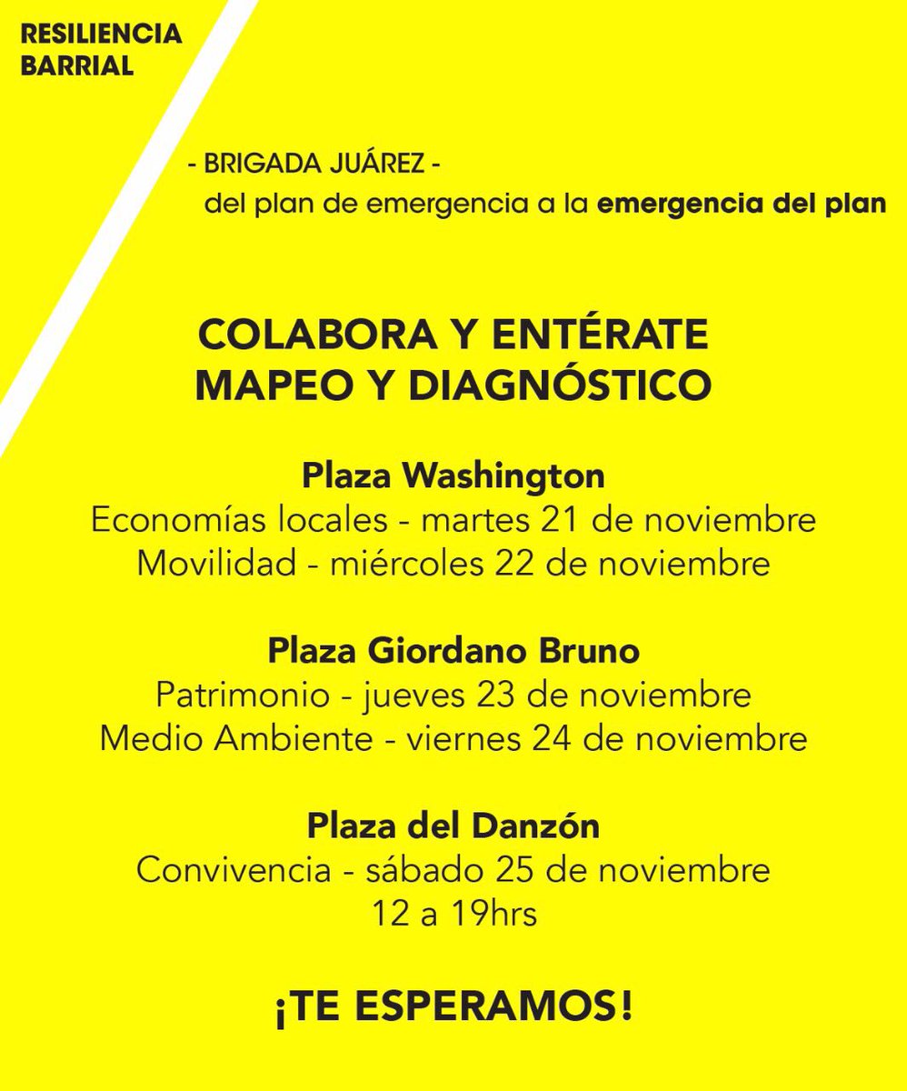 resilienciab's tweet photo. Hola vecinos! Les dejamos nuestra programación semanal y los esperamos en nuestro módulo itinerante! https://t.co/0Q0x0KPBwx