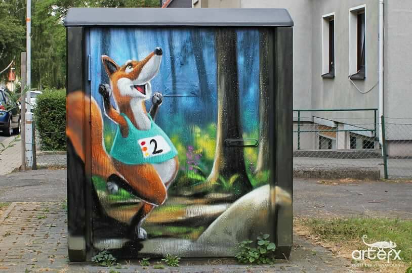 CoraLandshuter's tweet photo. Das #Wettrennen der #Tiere startet jetzt offiziell in #Kaierde Flecken #Delligsen am örtlichen #Kindergarten #Trafokunst https://t.co/bJdyCVrIFb
