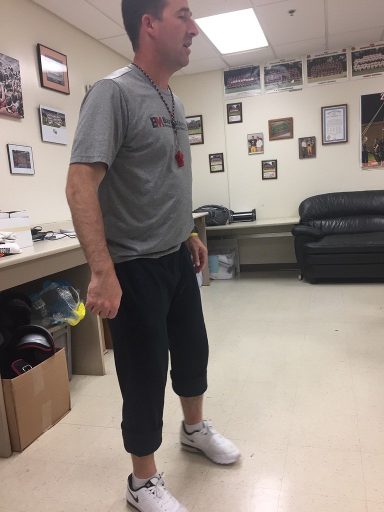 Coach Lemons says Mens capris are in!