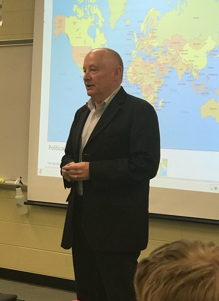 Thanks to my dad, Greg Cook, for talking to my class today and sharing all the great things <a href="/BraunAbility/">BraunAbility</a> does for this world! 🌎  #onceateacheralwaysateacher