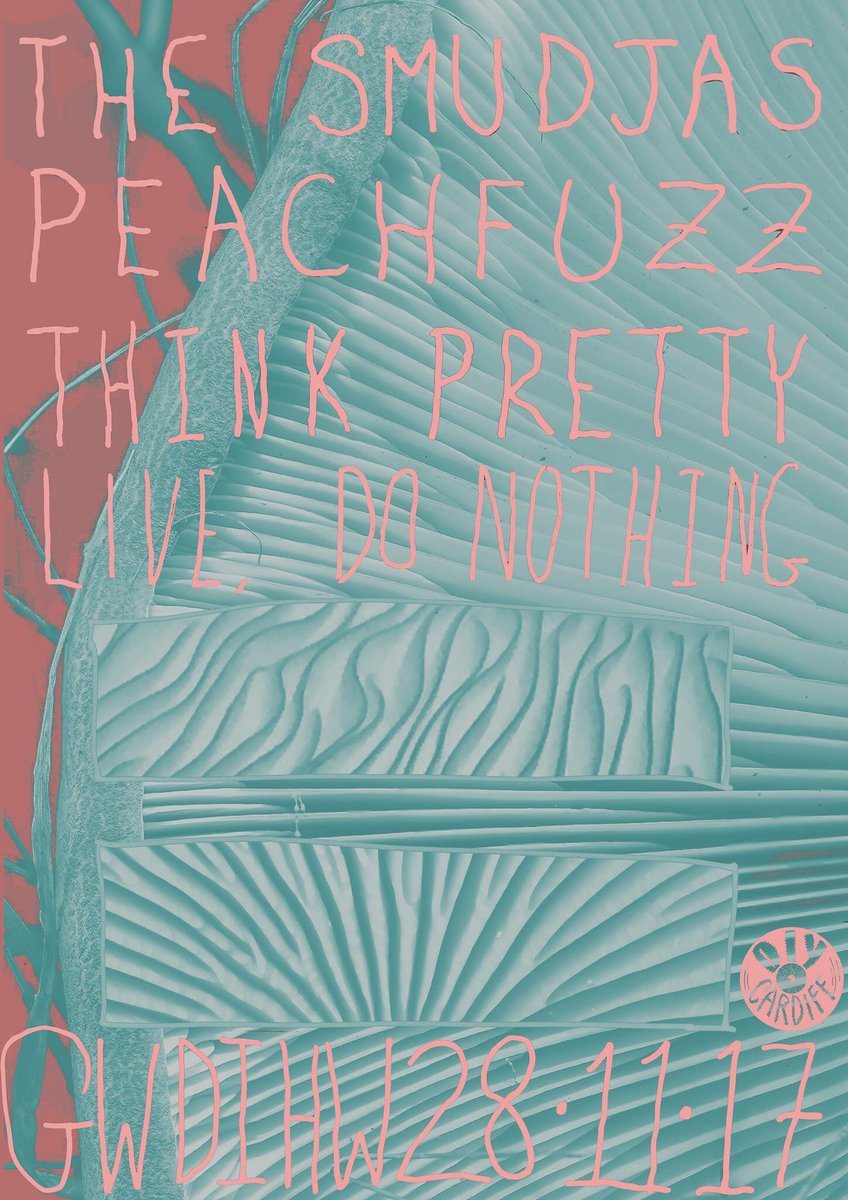 DIYCDF's tweet photo. A week today! The Smudjas (Milan, Italy 🇮🇹), Peachfuzz, @_thinkpretty and Live, Do Nothing at @GwdihwCafeBar! £5 in. Great times to be had! Come the heck out!
Fb: https://t.co/m6mlyVKg1K #diycardiff #thesmudjas #peachfuzz #thinkpretty #livedonothing #cardiff #gwdihw #punk https://t.co/stofjabldi