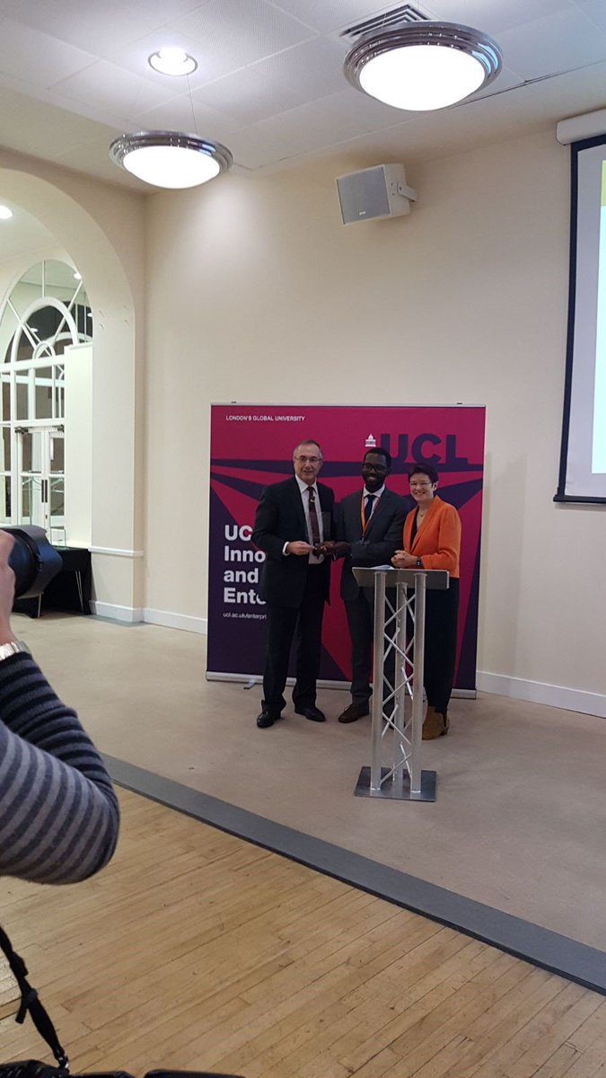 UCLEnterprise's tweet photo. Congrats to our Farha Venture Award winner @KalgeraUK #UCLEAwards #UCLHomegrown https://t.co/tnnHZ2ilOF