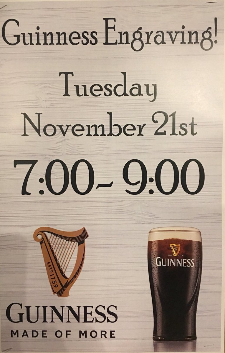 Guinness Glass Engraving Tonight @bosfoodanddrink <a href="/IrishEmigrant/">The Irish Emigrant</a> <a href="/irishnetboston/">Irish Network Boston</a> <a href="/GuinnessUS/">Guinness US</a> <a href="/SocialInBoston/">Social In Boston</a>