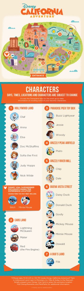 TheDisneyDirt's tweet photo. Want to know where to meet some of your favorite characters at @DCAToday ? Look no further! #506iv #image https://t.co/r8Ujey3vr1 https://t.co/z3MzkESmo5