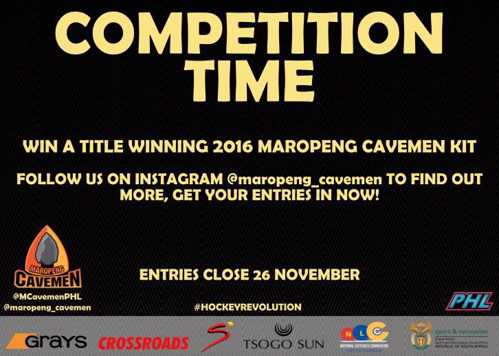 COMPETITION TIME 

Give us a follow on Instagram @maropeng_cavemen to win a #PHL2016 match kit #CrossroadCavemen <a href="/SA_PHL/">CTM PHL</a> s