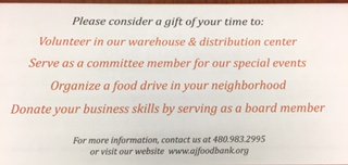 CombsHSCounsel's tweet photo. Need Volunteer hours? Check out this opportunity at Apache Junction Food Bank! #serve #getthosehours https://t.co/kJZC03rwEw