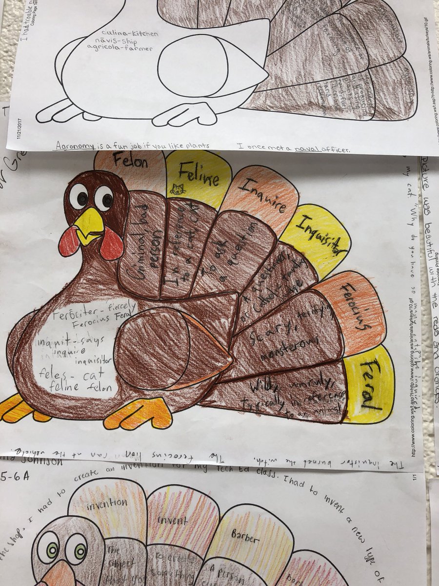 DocLucido's tweet photo. Latin derivative turkeys! @Smarts_Mill #TakeLatin #enhanceyourvocab https://t.co/NyrvAnUTvW