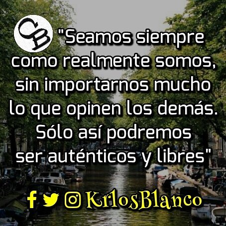 krlosblanco's tweet photo. "We are always as we really are, no matter much what others think. Just so we can be authentic and free". The best is yet to come, whenever you want it. Happy Tuesday... https://t.co/qLHXaXw2aG