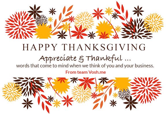 VOSHME's tweet photo. Happy THANKSGIVING ~ #teamvosh https://t.co/P4NePjbI0O