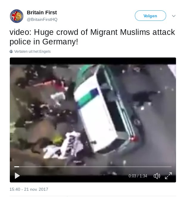 ton_aarts's tweet photo. Owww, wacht! Nieuwe live-ontwikkelingen ;) Terwijl ik dit draadje zit te maken zit er iemand nu als een gek bij 'Britain First' handenvol hoaxvideo's te verwijderen, merk ik .. Roflol! https://t.co/OkNkSop7NR