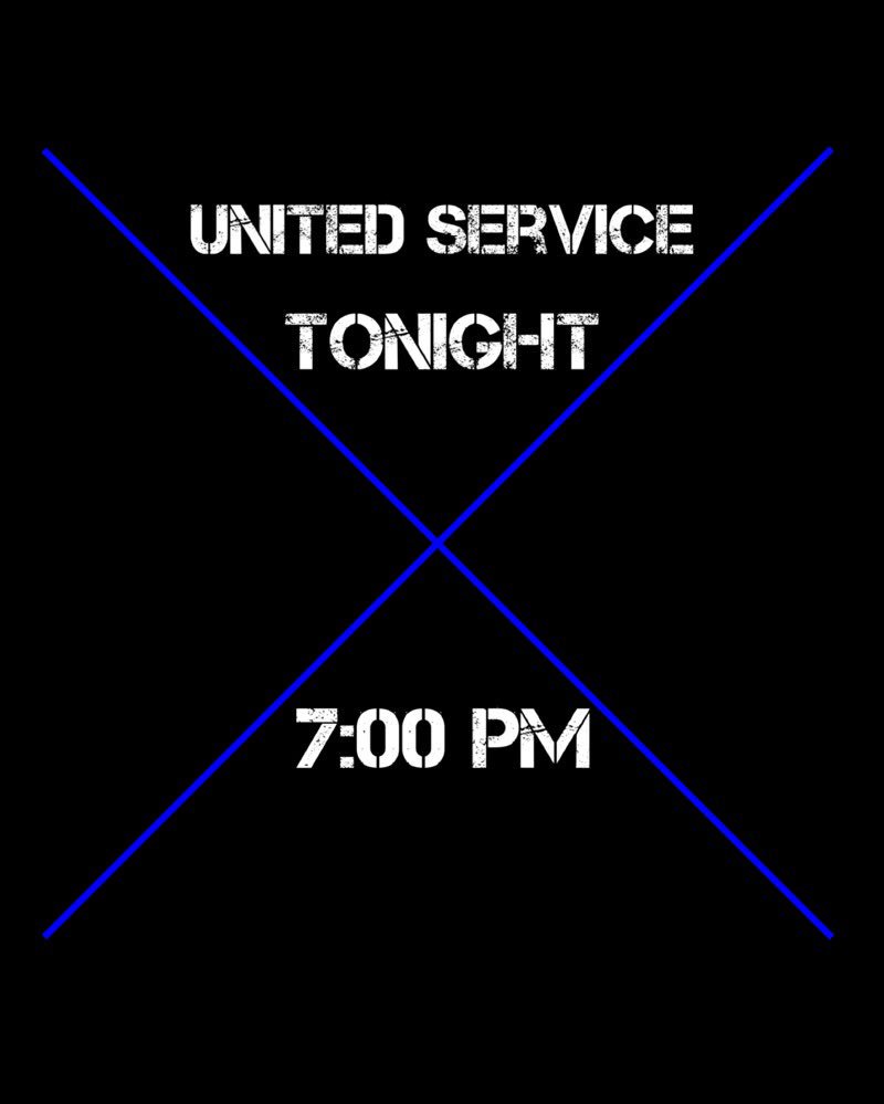 UnitedSN's tweet photo. Don’t forget service is tonight instead of tomorrow night due to Thanksgiving! We hope to see you there! https://t.co/x5Oxprngpj