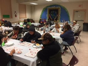 29 seniors attended our November Senior Lunch on Friday. They enjoyed a hot Thanksgiving meal, socialization, and games of bingo &amp; dominoes.