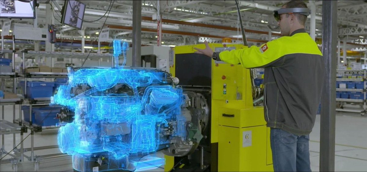 NextReality's tweet photo. This is how Renault Trucks is using the HoloLens to improve quality control on its factory floor https://t.co/RPSh640ctS https://t.co/SkGUzVBkVh