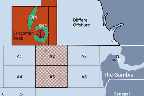mashanubian's tweet photo. #Gambia FAR Ltd said offshore blocks A2 &amp; A5 have combined potential of 1.1billion barrels of #oil. FAR mapped two drillable prospects. Ops  underway to prepare for drilling in late 2018.|These blocks are adjacent to SNE field discovery off  Senegal https://t.co/7nGe2jSS86