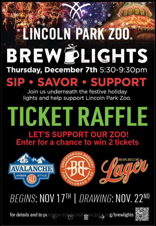 DicksaysChicago's tweet photo. It's the best time of the year!   #LincolnParkZoo #BrewLights  Stop by #Dick's Last Resort to enter for your chance to win two tickets.         315 N.Dearborn Chicago IL      312.836.7870 https://t.co/bLMWvr7E5c