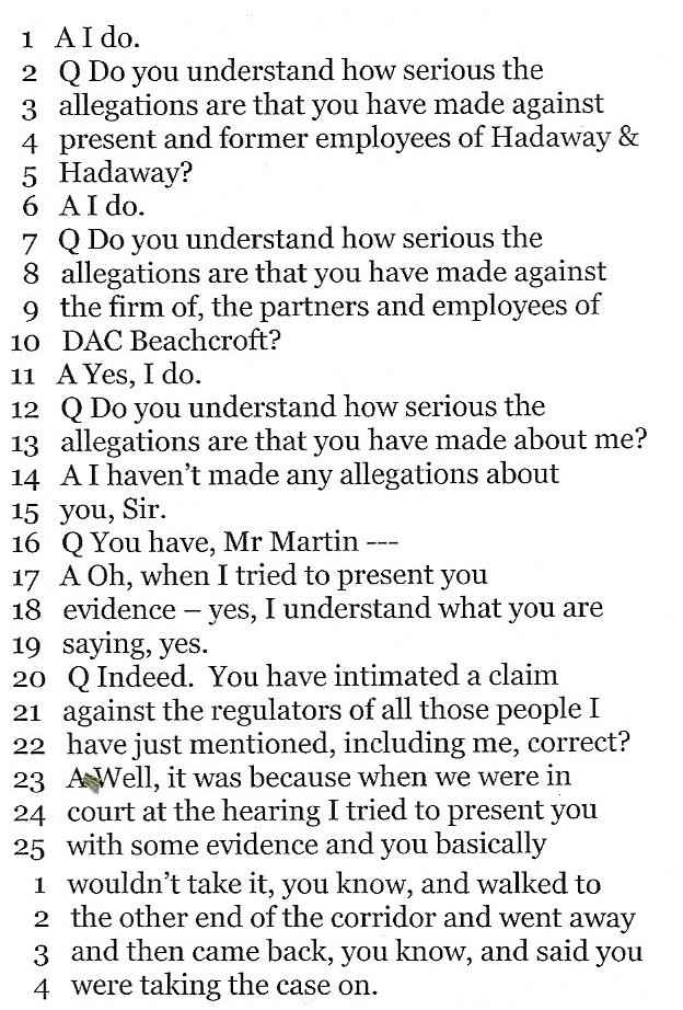 durham_cobbler's tweet photo. Here is the #fancy #barrister from #London who was #costing #RSAinsurance £50k asking me did I know how #serious my #allegations were I tried to #present this barrister #irrefutable evidence of #fraud He #refused to look and took the £50k to represent #hadaways and #DACbeachcroft https://t.co/cQLNHvPvk9