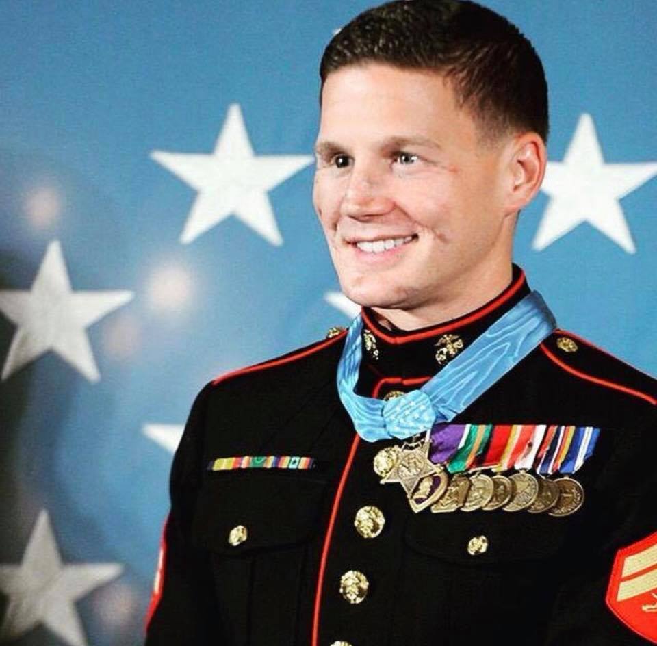 KappaSigmaHQ's tweet photo. #otd in 2010 Brother @chiksdigscars  (@SCKappaSigma '13) suffered severe injuries to his face and right arm from an enemy hand grenade, in an attempt to shield his fellow Marine from the blast. These actions ultimately resulted in him being awarded the Medal of Honor. https://t.co/nI0yieG1N4