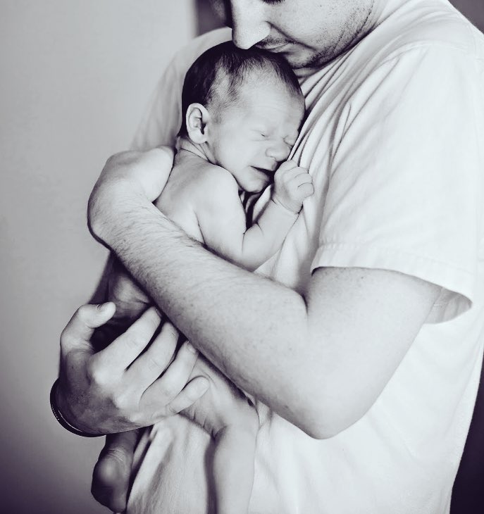 *Letting Mommy <a href="/Aubrey50WR/">Aubrey Mason</a> sleep give me a chance to hangout with our little #monster* hey Ellie J you are the best thing to happen to Mommy and me. We love you sooo much *kissing her tiny head* I can’t wait for you to meet everyone