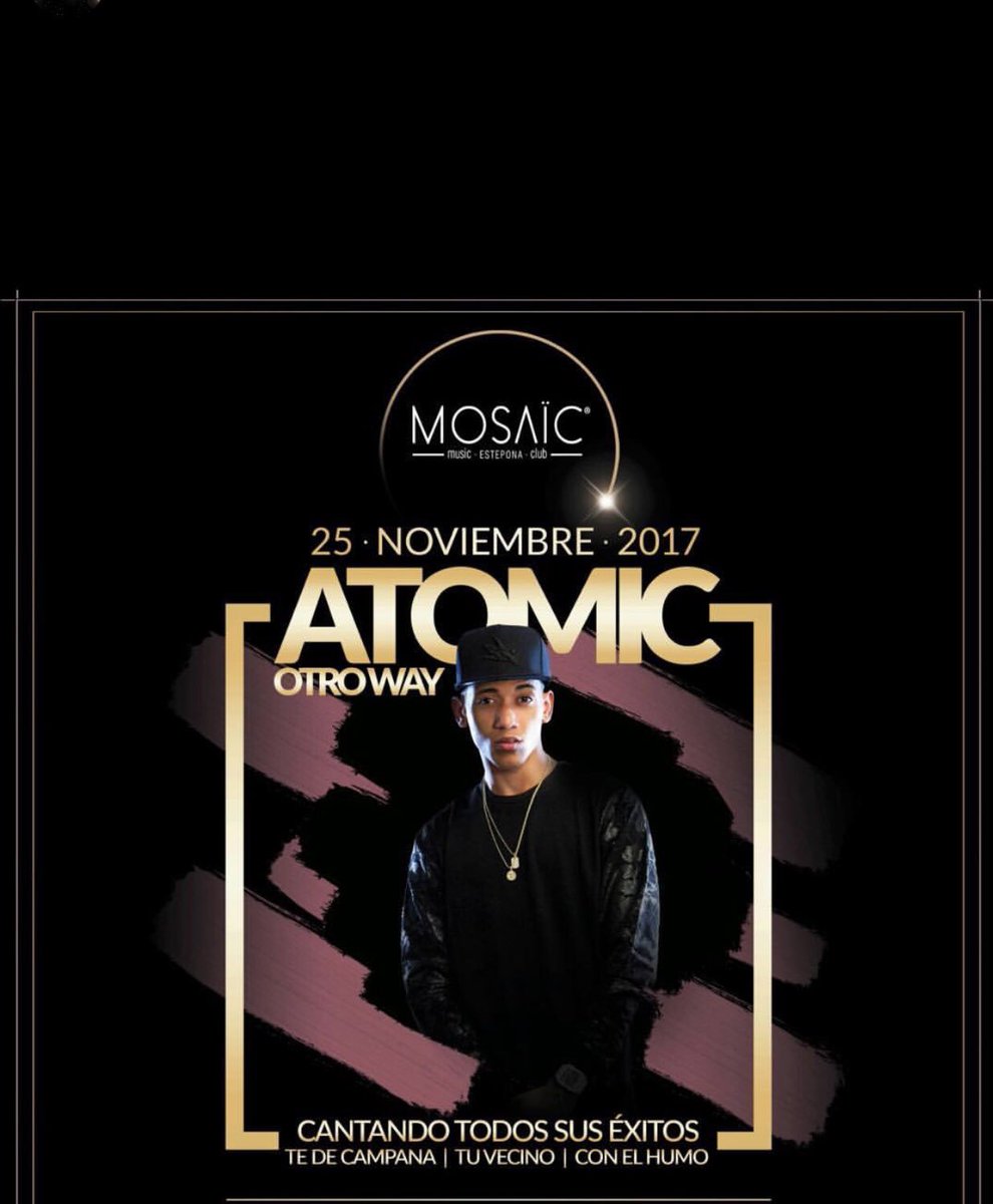 RosaAnaRivas's tweet photo. No quieres perderte a ATOMIC este finde en MOSAÏC? Si quieres tu entrada anticipada o +info sobre VIPS contacta conmigo!!! 📲 https://t.co/wuxPtV7dzw