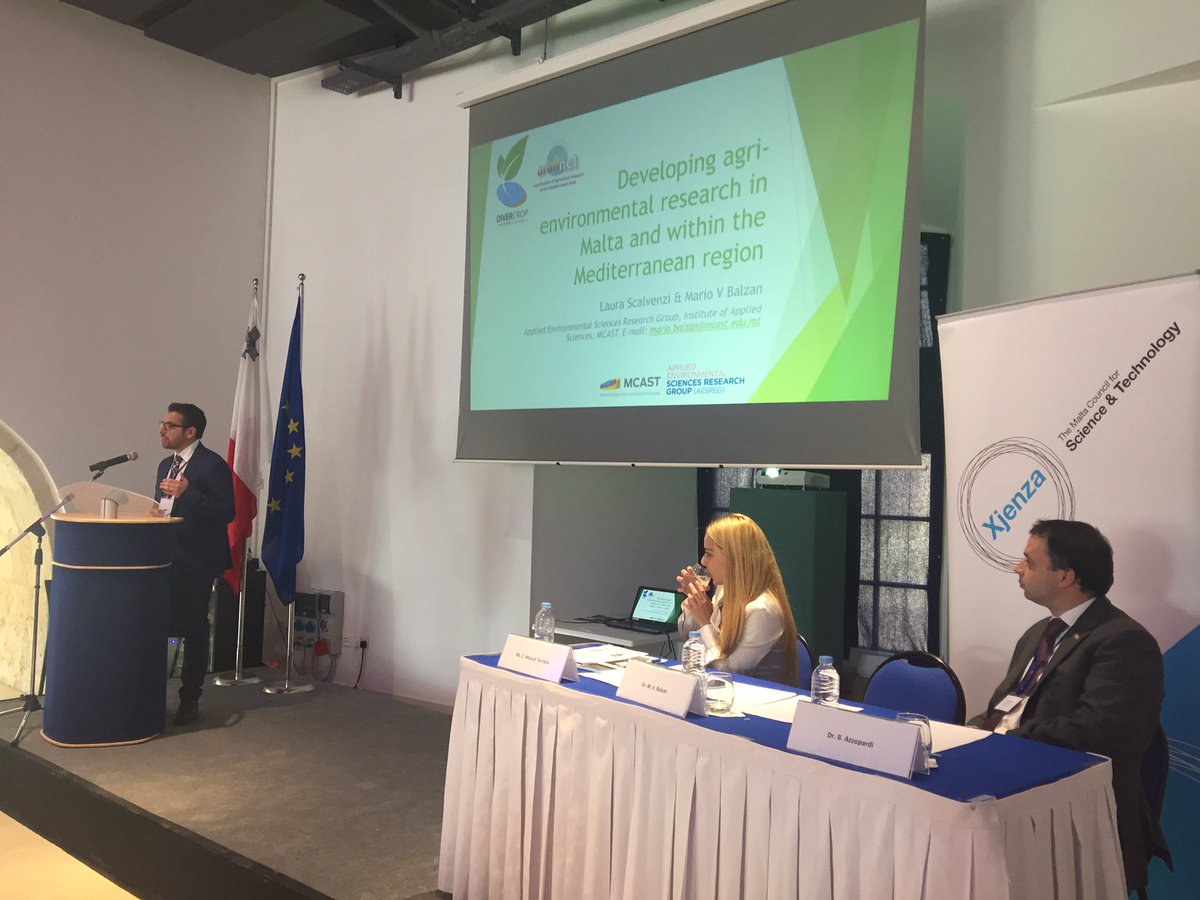 mariobalzan's tweet photo. At the launch of the @prima4med  network  in Malta, where we presented the #ARIMNET2 project #DIVERCROP on the link between agricultural land system dynamics, biodiversity and local food systems in the #Mediterranean. @MCASTmt @mt_mcst https://t.co/XP8XFmg8i4