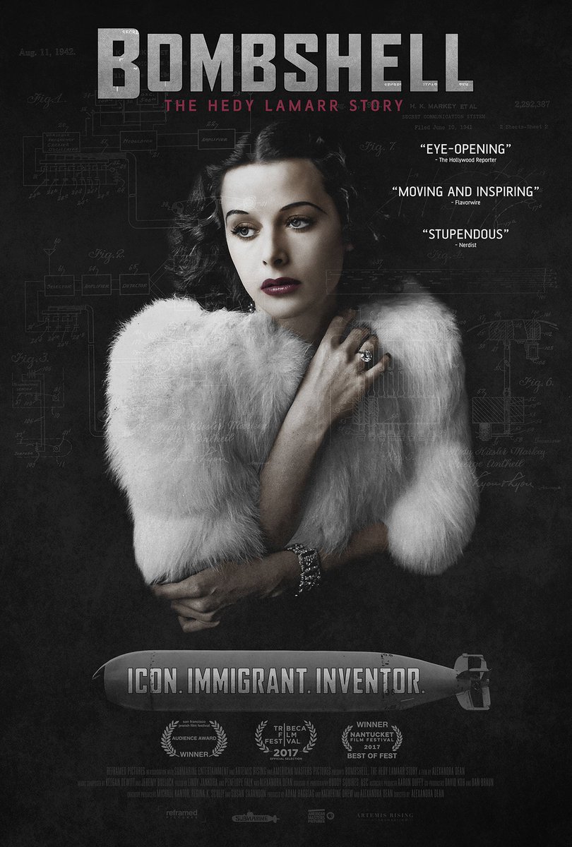 Hollywood icon Hedy Lamarr was famous for being the world's most beautiful woman but at night she was also secretly an inventor who designed the foundation for secure wifi, bluetooth and GPS. #HedyLamarr #Bombshell