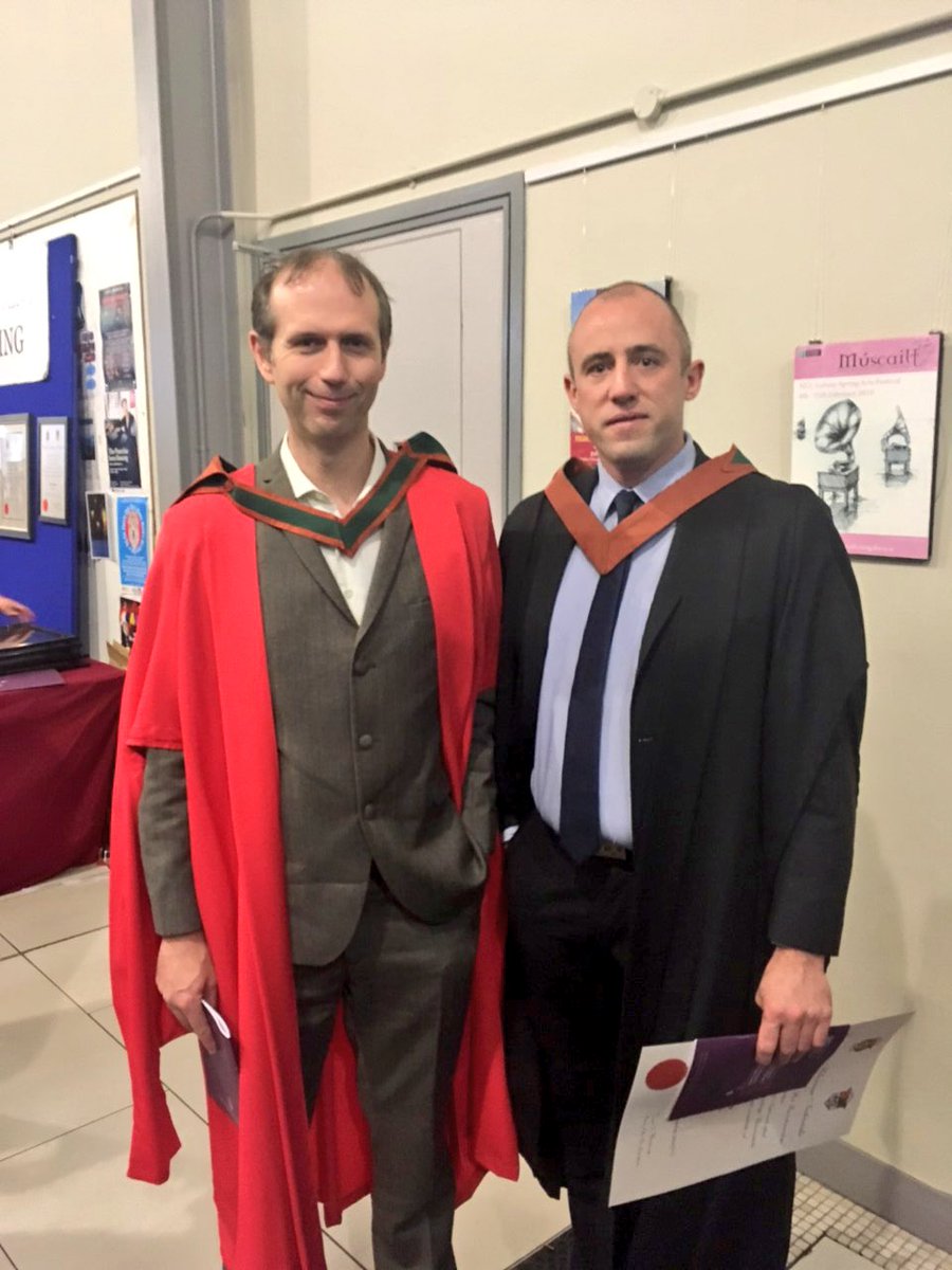 tech_innovate's tweet photo. Congratulation to our TechInnovate alumni Fellows @Ciaradora and @FlynnDPaul - part of our first graduating PGDip in TechInnovation class from @tech_innovate today @nuigalway; photo with director @johnbreslin https://t.co/CTWYg30ygR