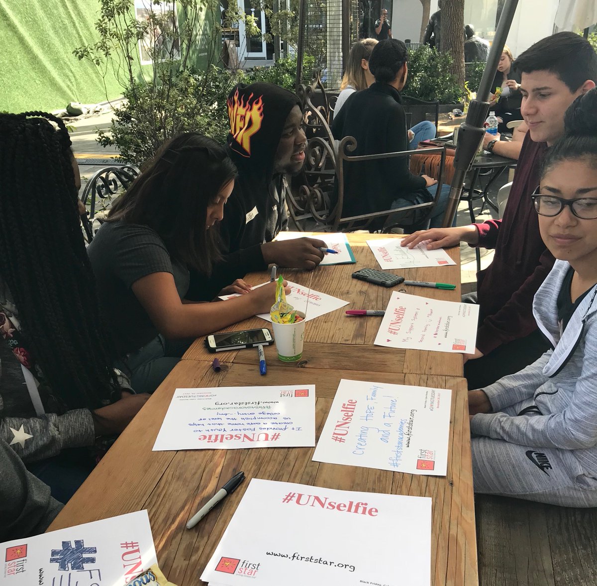 FirstStar's tweet photo. How can you make a difference in a foster youth's life? This year give back to First Star! #GivingTuesday is just one week away! On November 28th, help us help these incredible youth! #firststaracademies #UNselfie https://t.co/ndF98lXE7v
