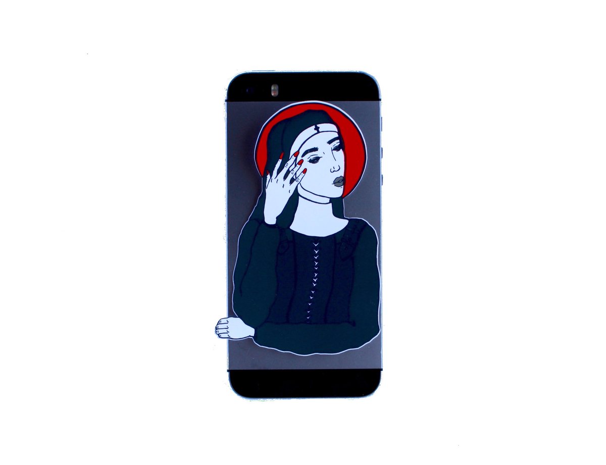 Happy_Creeps's tweet photo. Cool new stickers on the shop! Limited run so get em’ quick!🖤❤️🖤 #badnun #etsygifts #etsyartist #art #artsticker #stickergame #stickerflair #vinylsticker #handmade #stickers #happycreeps https://t.co/l7UmAK27qh