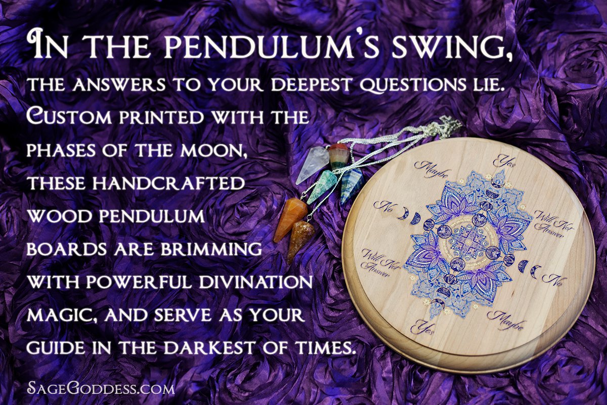 Journey into the realm of wisdom that resides deep within. bit.ly/2zQGrBG #Pendulum #Divination #MoonPhases #DivinationMagic #GemstonePendulum