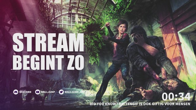 WallJump_NL's tweet photo. We streamen The Last of Us op Twitch! Come join @ https://t.co/T7JDo950po #walljumpstream https://t.co/3CVEOp5YCj