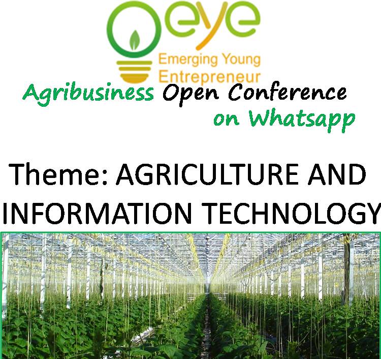 eyeafrica_org's tweet photo. EYE AGRIBUSINESS OPEN CONFERENCE ON WHATSAPP
We will be having another #Agribusiness #Conference on #WhatsApp on Thursday, 30th November 2017, from 7pm to 10pm.
All #EYEProgram #Mentors and participants should please take Note. https://t.co/qbNOBbSK6A