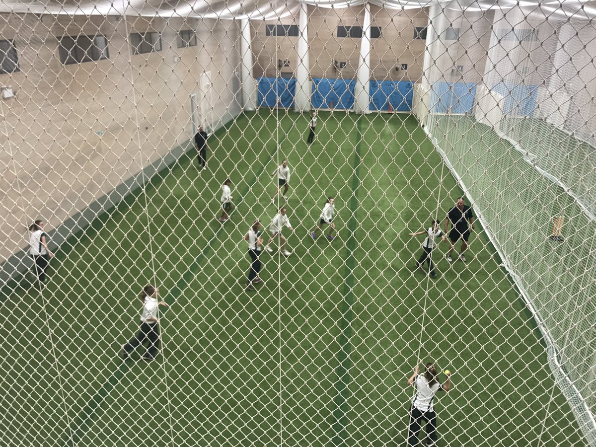 SportsSHS's tweet photo. @SurbitonHigh girls pre-season cricket session @ReedsCricket. Thanks for hosting us in your new state-of-the-art facility #girlscricket#girlsdevelopment https://t.co/NevTI3ICde