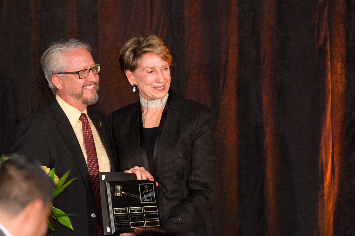 ASUCollegeOfLaw's tweet photo. What a magnificent time! Thank you to all who attended Gold 'n Gavel this year to celebrate our alumni service award recipient, Ambassador Barbara Barrett and our 50 Stars! #asulawgng https://t.co/3oWNDwbVoV