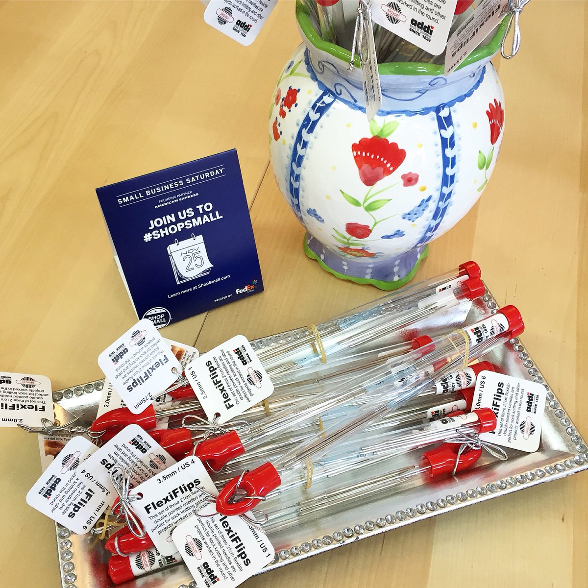 HYAWBerkley's tweet photo. They're HERE! addi FlexiFlips are in the shop and they're brilliant! @skacelknitting #knitting #flexiflips #additurbo #knittingneedles https://t.co/D3yq2iM8au