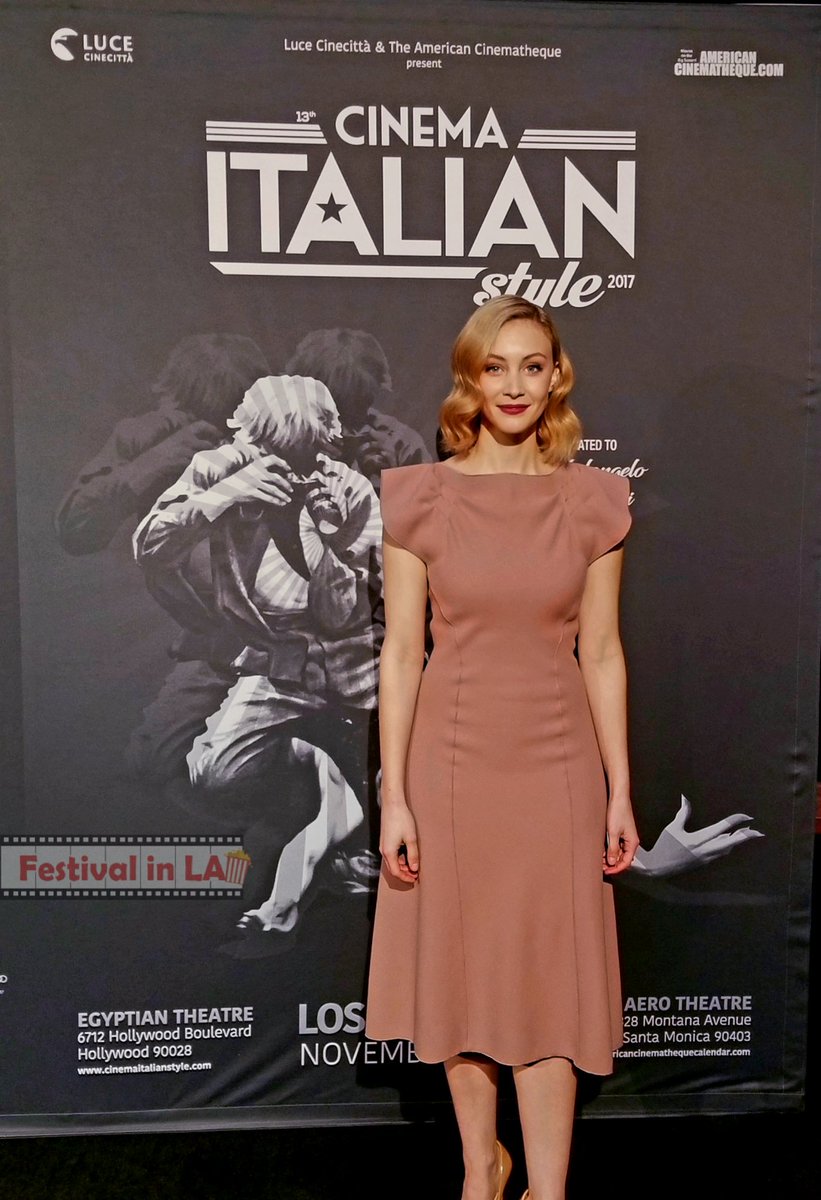 FestivalinLA's tweet photo. Actress Sarah Gadon @netflix  #AliasGrace #Enemy #Cosmopolis #DangerousMethod and #Belle was honored by @LuceCinecitta with the Inaugural Key. The ceremony took place during @AFIFEST n @CineItaliaStyle 2018 CONGRATULATIONS to the beautiful and talented @SarahGadon @FestivalinLA https://t.co/VpINN5SG5T