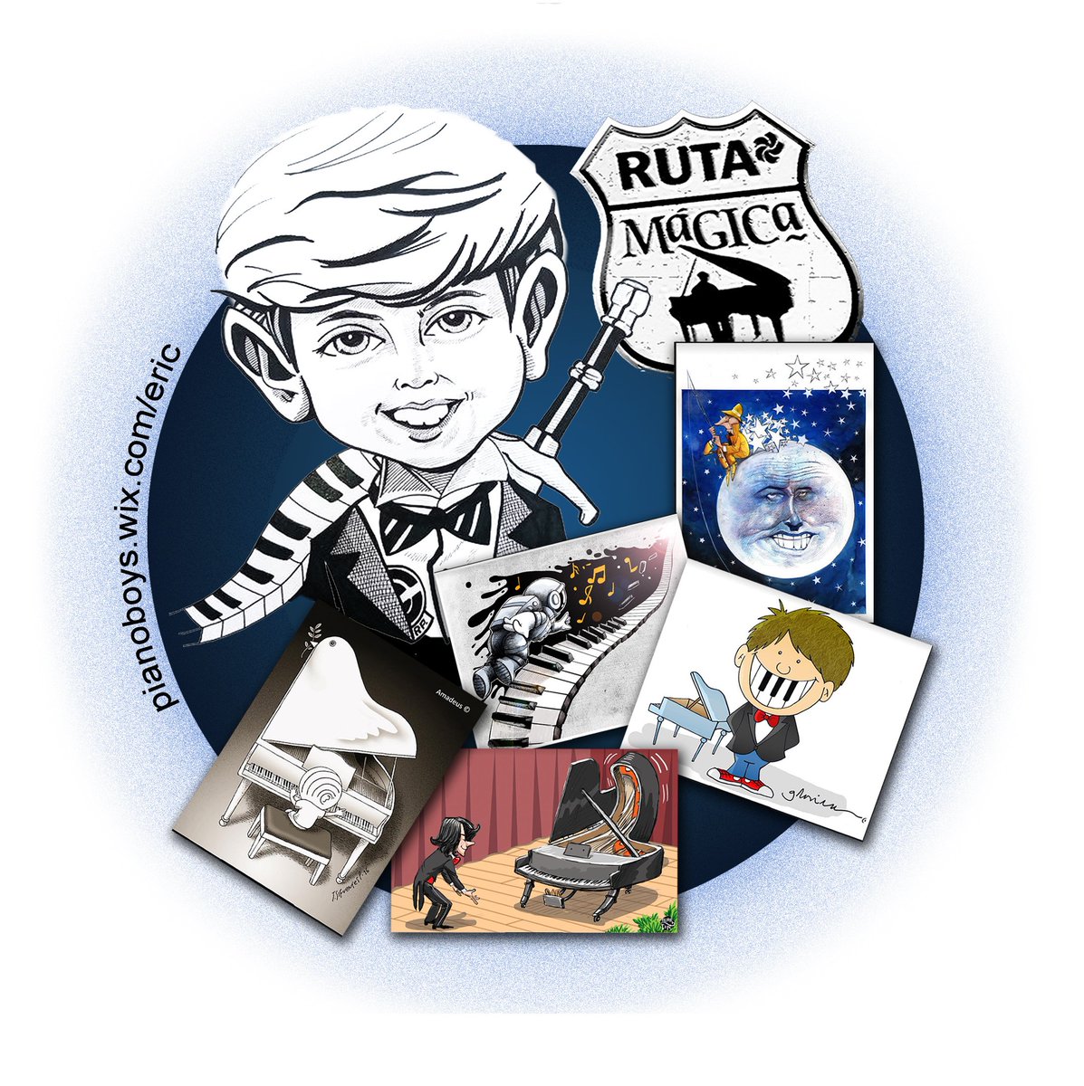 pianoboys's tweet photo. Mañana 7:00 pm. en @casaalamedamx de #Saltillo, #Coahuila obras con el tema del #pianode de grandes Maestros Caricaturistas de #México en la #RutaMágicaDelPiano rumbo al Festival Internacional de Piano Papantla #FIPP2017 Entrada Libre!! #DíaDelmúsico https://t.co/3XuZJ6EY3n