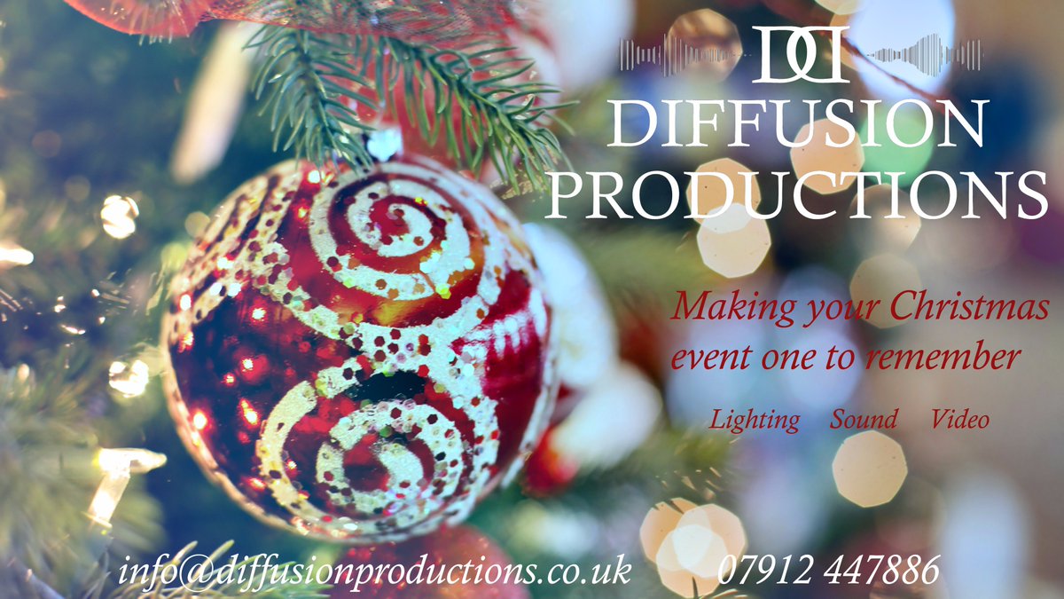 Planning a Christmas party or event? We'll fulfill all your technical needs. Get in touch now #events #christmasparty #diffusion