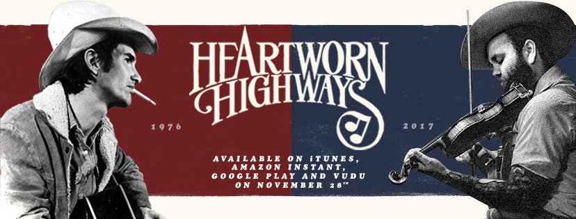 HeartwornMovie's tweet photo. It’s #AboutDamnTime. Nov. 28, #TheOutlawsReturn. Join Outlaw Country legends in the original 1976 Heartworn Highways re-release. Then watch ​the next generation​​ ​in​ ​Heartworn​ ​Highways​ ​Revisited released for the 1st time this year. Pre-order today: https://t.co/5F7b1dDAiy https://t.co/1e1lwudjK2