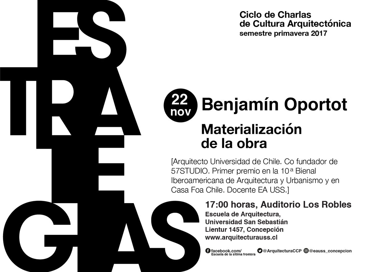 Mañana a las 17h, última charla del ciclo de Cultura Arquitectónica! Con Benjamin Oportot de <a href="/57UDIO/">57STUDIO</a> <a href="/benjaminoportot/">Benjamín Oportot Frigerio</a>