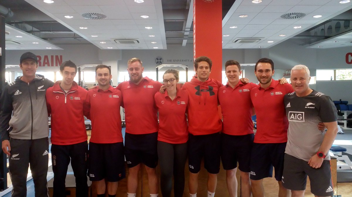 MSc_SandC's tweet photo. Not a bad day on the S &amp; C programme @EdinburghUni when you get to observe an @AllBlacks training session then have a Q &amp; A with the coaches! @UoE_ISPEHS https://t.co/sOmNR50s6E