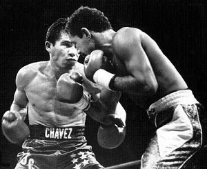 TheFightCity's tweet photo. "The Mexican pounded away with fury, digging viciously at the champion’s torso like it was a pinata and inside Rosario’s rib cage was the great prize that Chavez had to have." Check it out: https://t.co/Ga4j8kshPl #Boxing #OnThisDay #History #Legend #Mexico #OTD https://t.co/tdOCFNfUgj