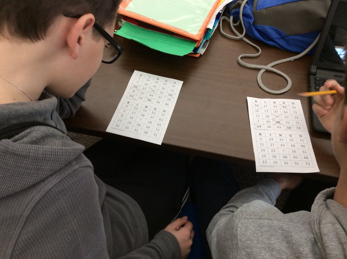 HopkinsIlten's tweet photo. Turkey bingo! Happy Thanksgiving break, NJH! https://t.co/44CLrbf8iG