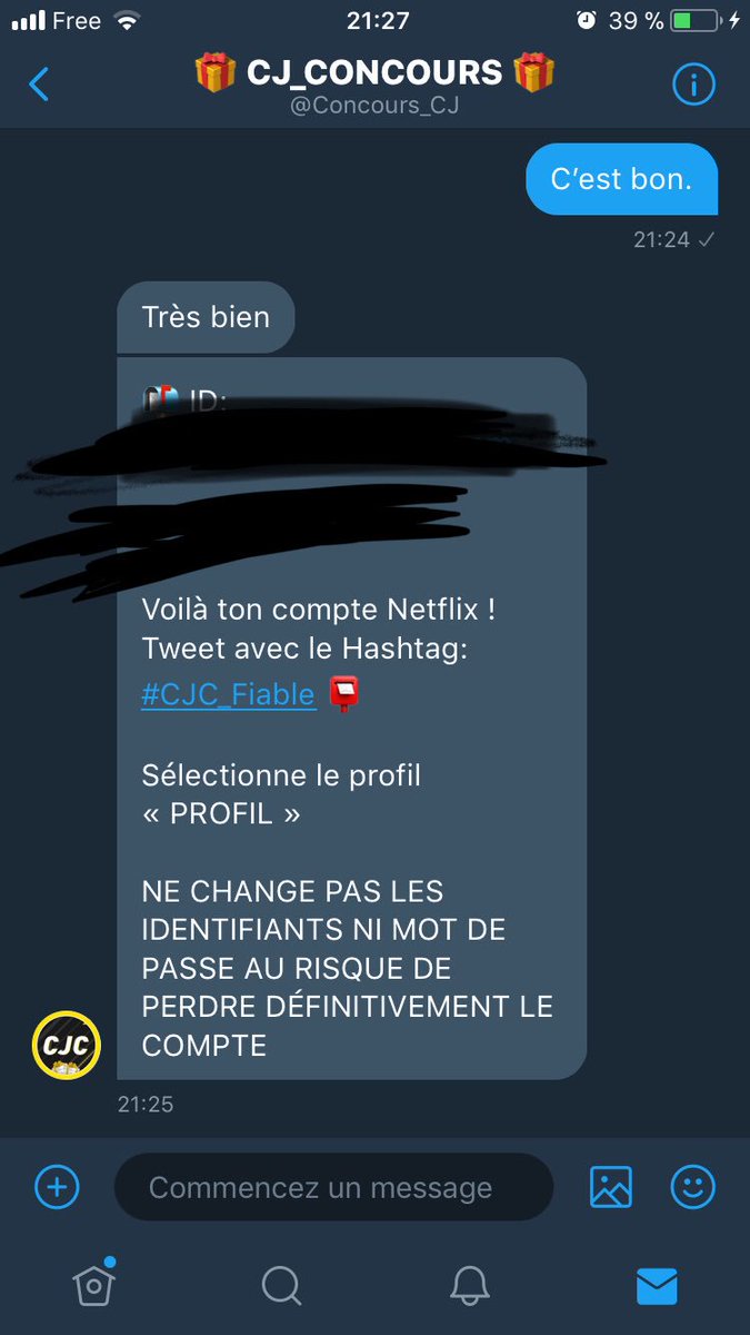 Evozy_y's tweet photo. #CJC_Fiable Merci a toi @Concours_CJ 100 % fiable je le Recommande ร tous ! https://t.co/Gx3Kn60FU0