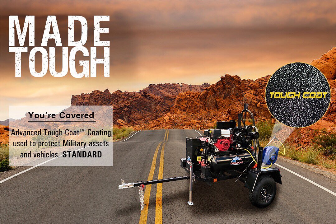 DragonAsphalt's tweet photo. The only Equipment with Specially formulated Tough Coat™️ Coating which protects Military Assets and Vehicles. STANDARD. Call Today.
.
.
.
#tough #coat #toughcoat #advanced #protection #rugged #pothole #potholerepair #roadrepair #pa #ny #ct #md #roadwork #dpw #construction https://t.co/QeT8yWIVq3