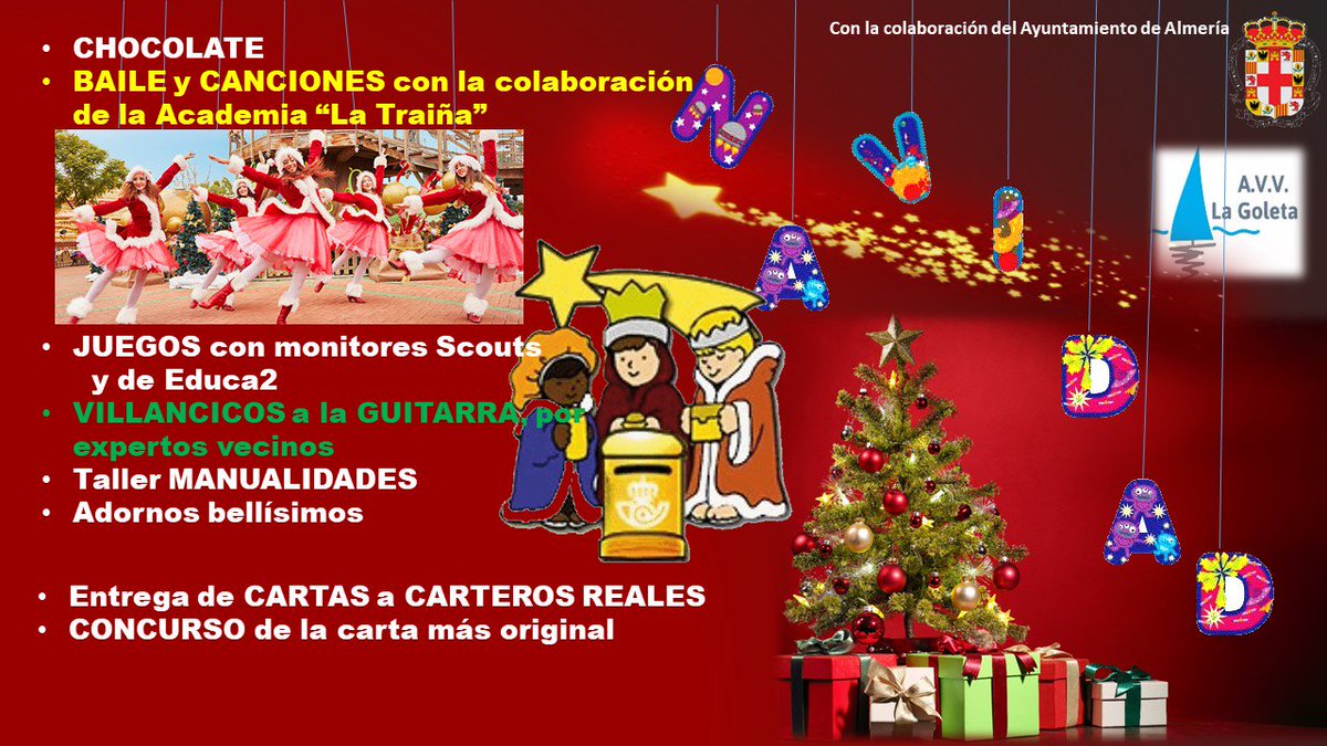 avlagoleta's tweet photo. ¡Juntos en la Navidad en La Goleta! https://t.co/ci2WXunCzo