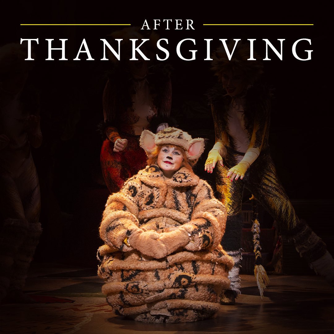 catsthemusical's tweet photo. #Catsgiving, Before and After: https://t.co/GdmDYxFwbu